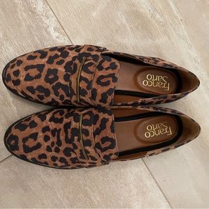 FRANCO SARTO | harrow leopard slip on loafers size 7